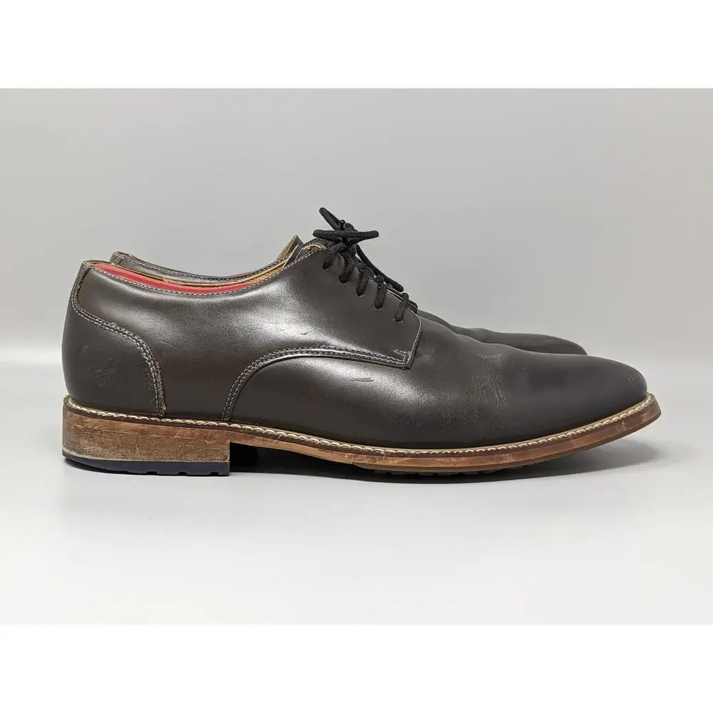 Joseph Abboud Thornton Men's Leather Plain Toe Oxford Shoes 414705 Size 10.5D
